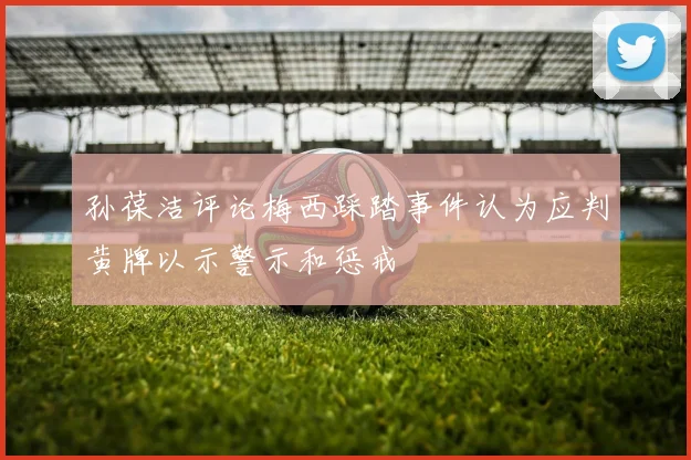 孙葆洁评论梅西踩踏事件认为应判黄牌以示警示和惩戒